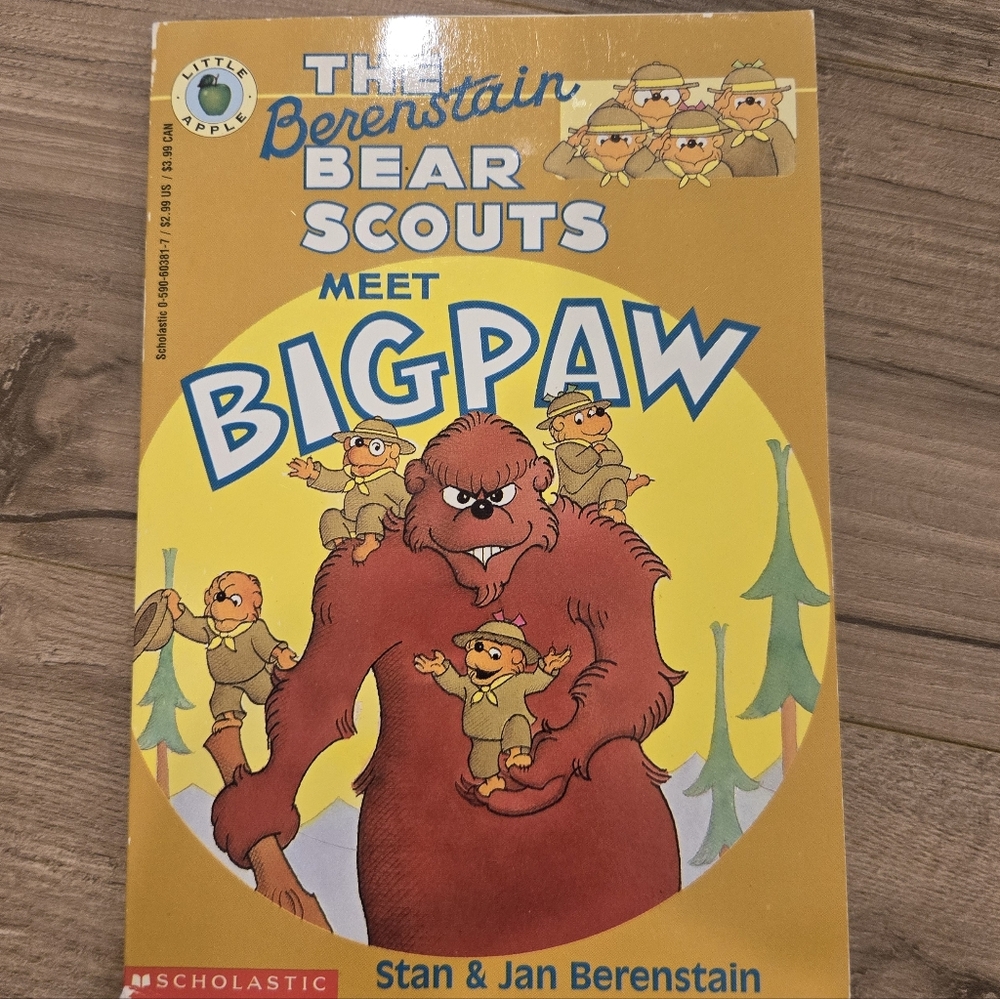 📚 Vintage 90s Berenstain Bears Meet Bigpaw Childrens Chapterbook